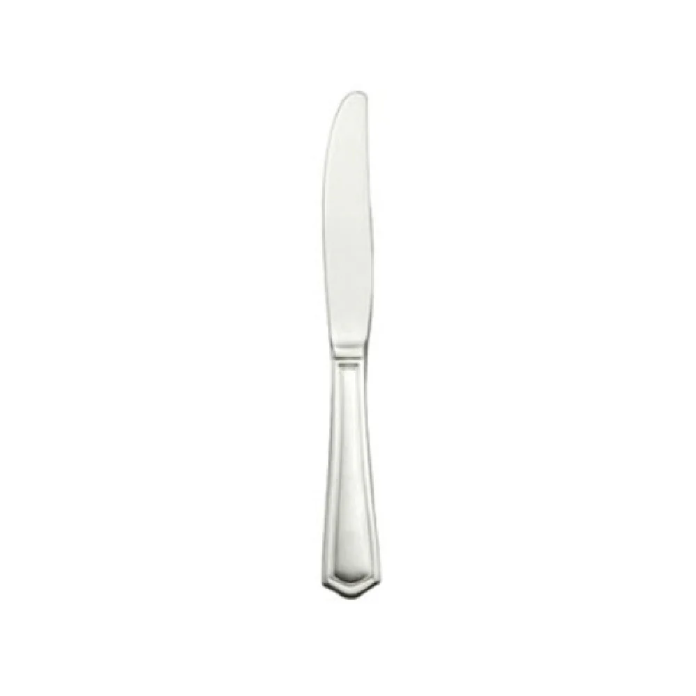 1880 Hospitality 1305KBVF 8 Inch Dessert Knife Silver-Plated Beveled Edge Fluted Border