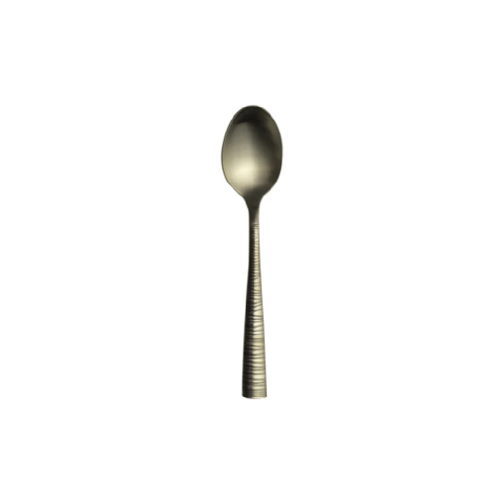 Steelite 5760SX003 7-7/8 Inch Oval Bowl Dessert Spoon Pirouette Champagne Gold 18/10 Stainless Steel