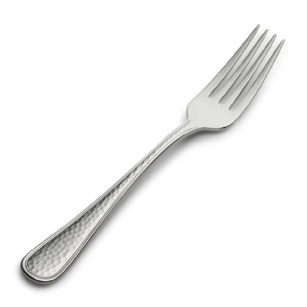 Bon Chef S4707 7.3 Inch Hammered Finish Salad Fork 18/10 Stainless Steel