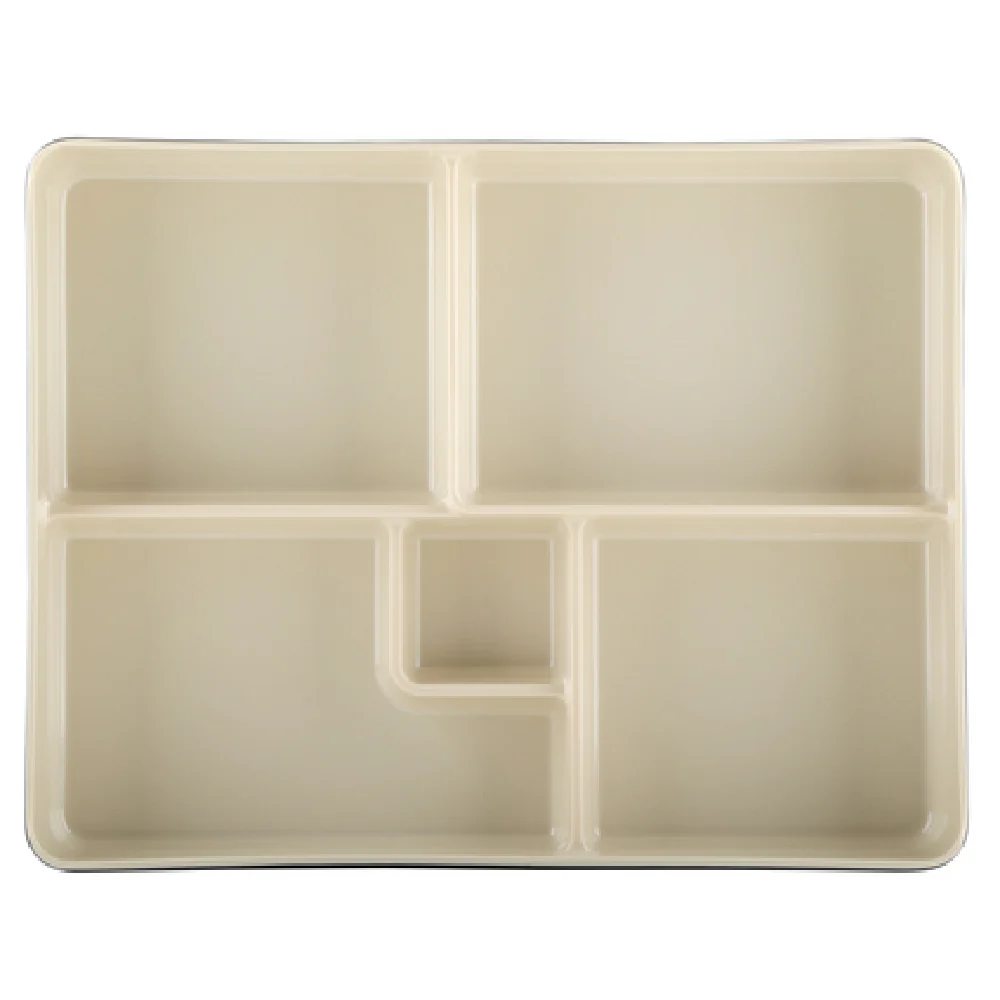 GET Enterprises JW11852T-ES 10 Inch Two-tone Melamine Bento Box with Stain and Scratch Resistant Finish