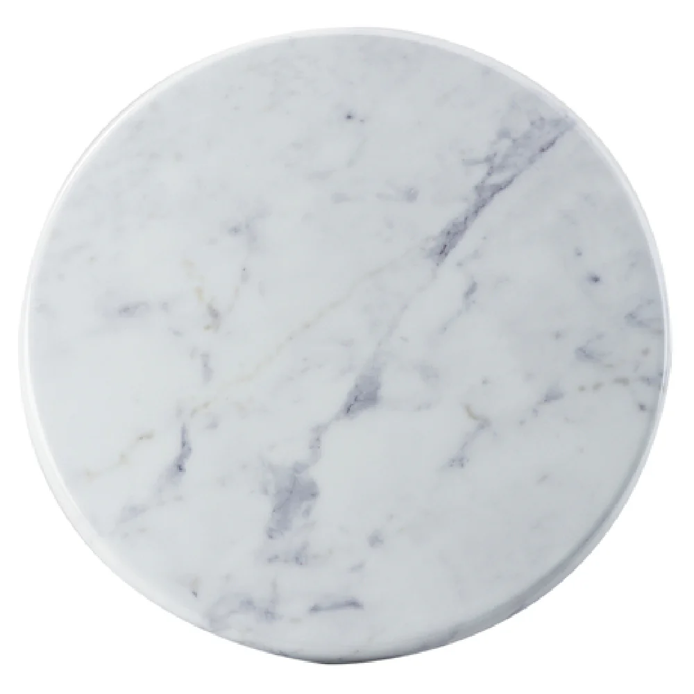 Cal Mil 3656-12-81M 12 Inch Round Tray Dishwasher Safe Melamine Faux Marble