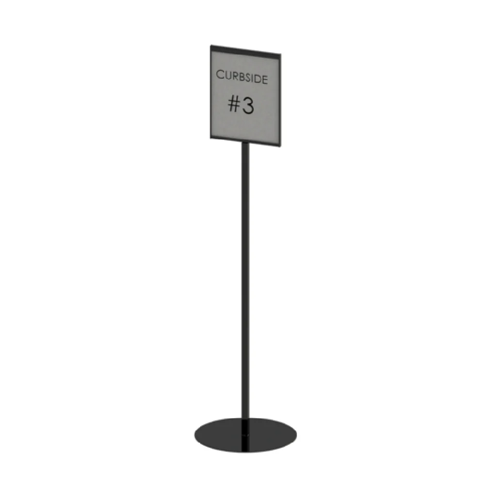 Cal Mil 22141-811-13 12 Inch Freestanding Sign Holder Acrylic Black Finish Cal Mil 22141-811-13 12 Inch Freestanding Sign Holder Acrylic Black Finish