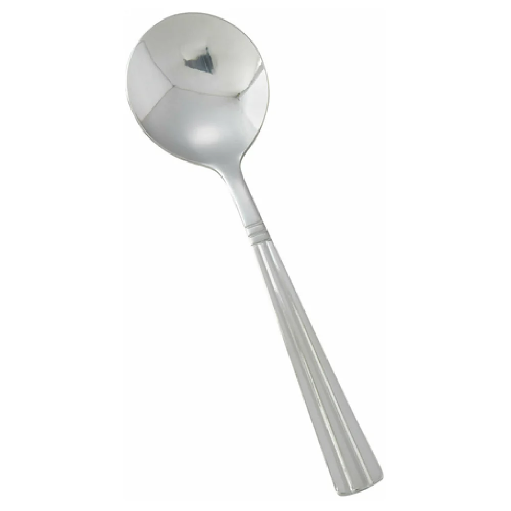 Winco 0007-04 5-5/8 Inch Bouillon Spoon Heavy Weight Stainless Steel Mirror Finish