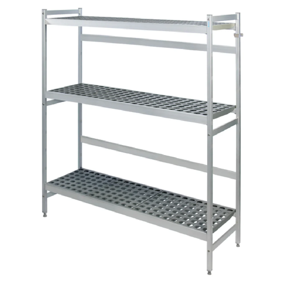 Fermod 3R42B71 Keg Rack 42 Inch Aluminum with Three Shelves