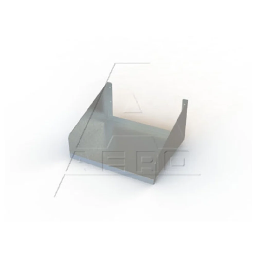AERO Manufacturing MW-2424 24 Inch Microwave Shelf Wall Mount Stainless Steel with Brackets