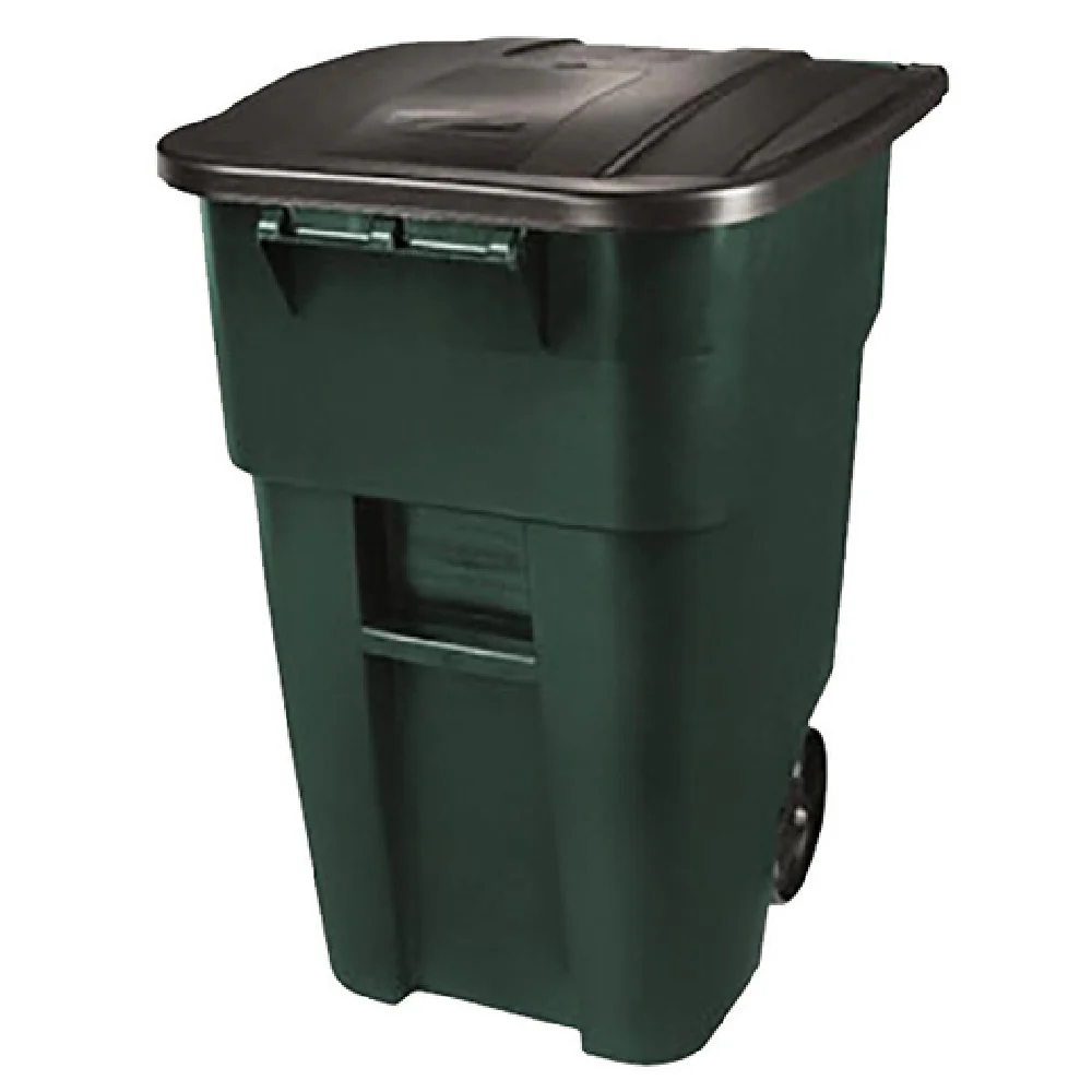 Rubbermaid Commercial Products 1829411 23 Inch Green Plastic Trash Receptacle with Lid Rubbermaid Commercial Products 1829411 23 Inch Green Plastic Trash Receptacle with Lid