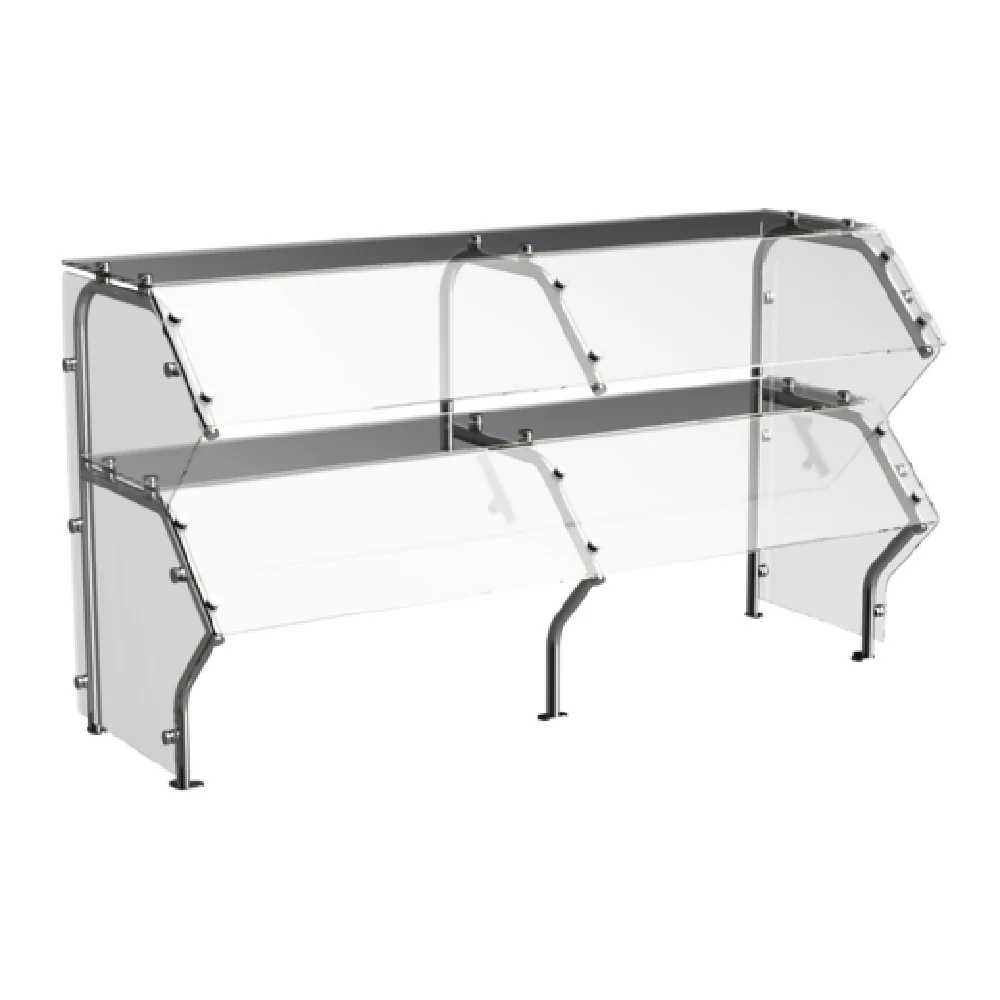 Atlas Metal CSG-2N 36-1/8 Inch Custom Sneeze Guard Tempered Glass and Stainless Steel Atlas Metal CSG-2N 36-1/8 Inch Custom Sneeze Guard Tempered Glass and Stainless Steel