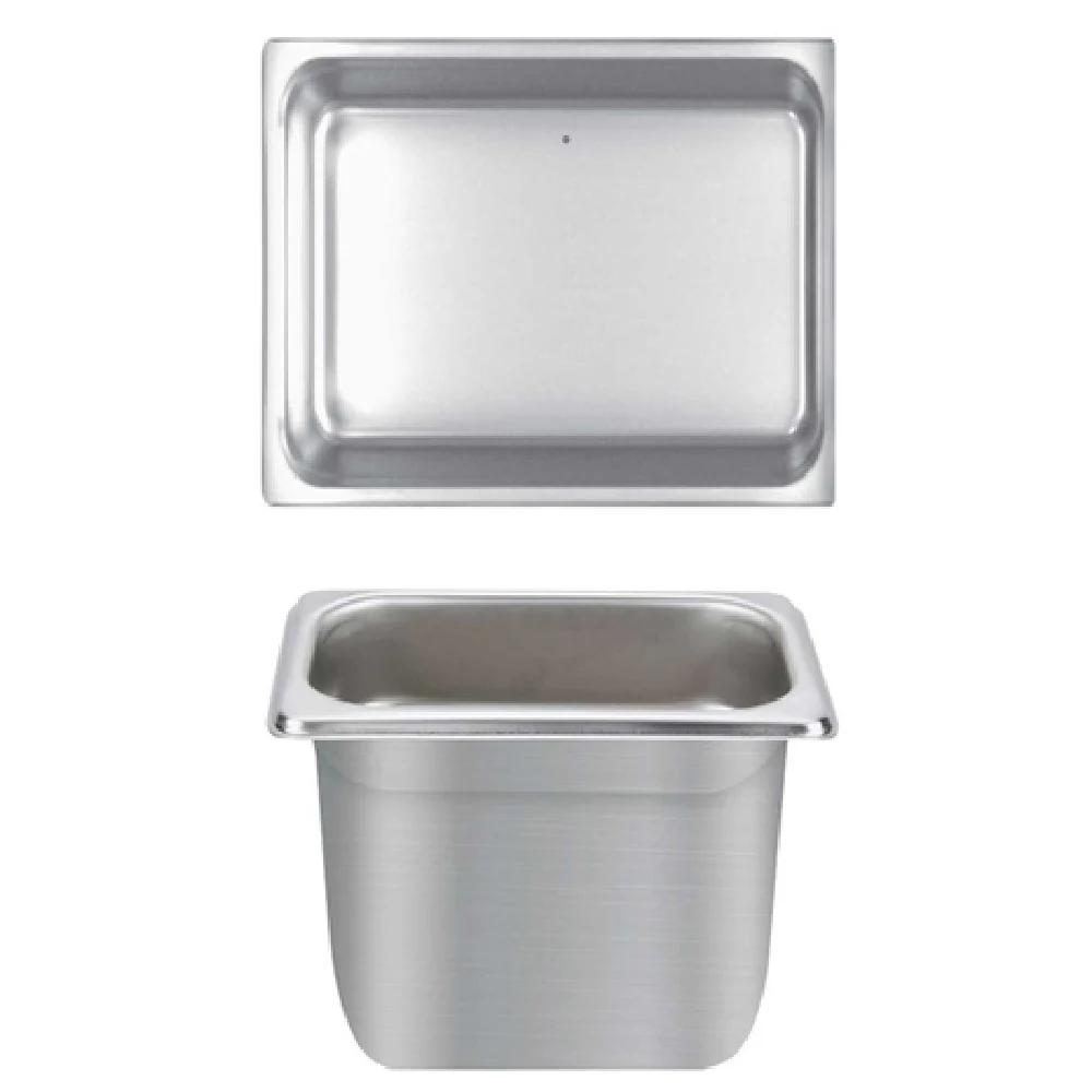 Thunder Group STPA4126 12 Inch 25 Gauge Stainless Steel Steam Table Pan with Anti-Jam
