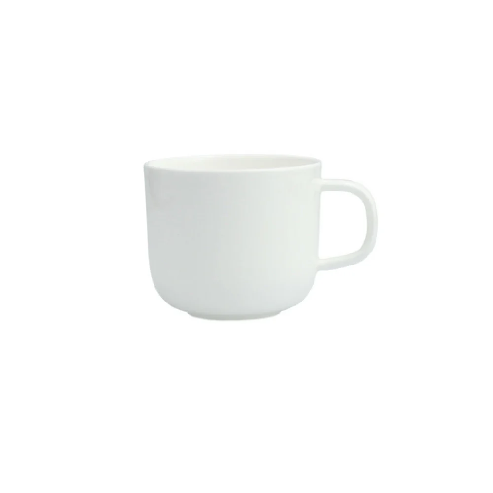 Fortessa FFD-MC-810 8 Oz Coupe Modern Cup White Ceramic - 4 Packs