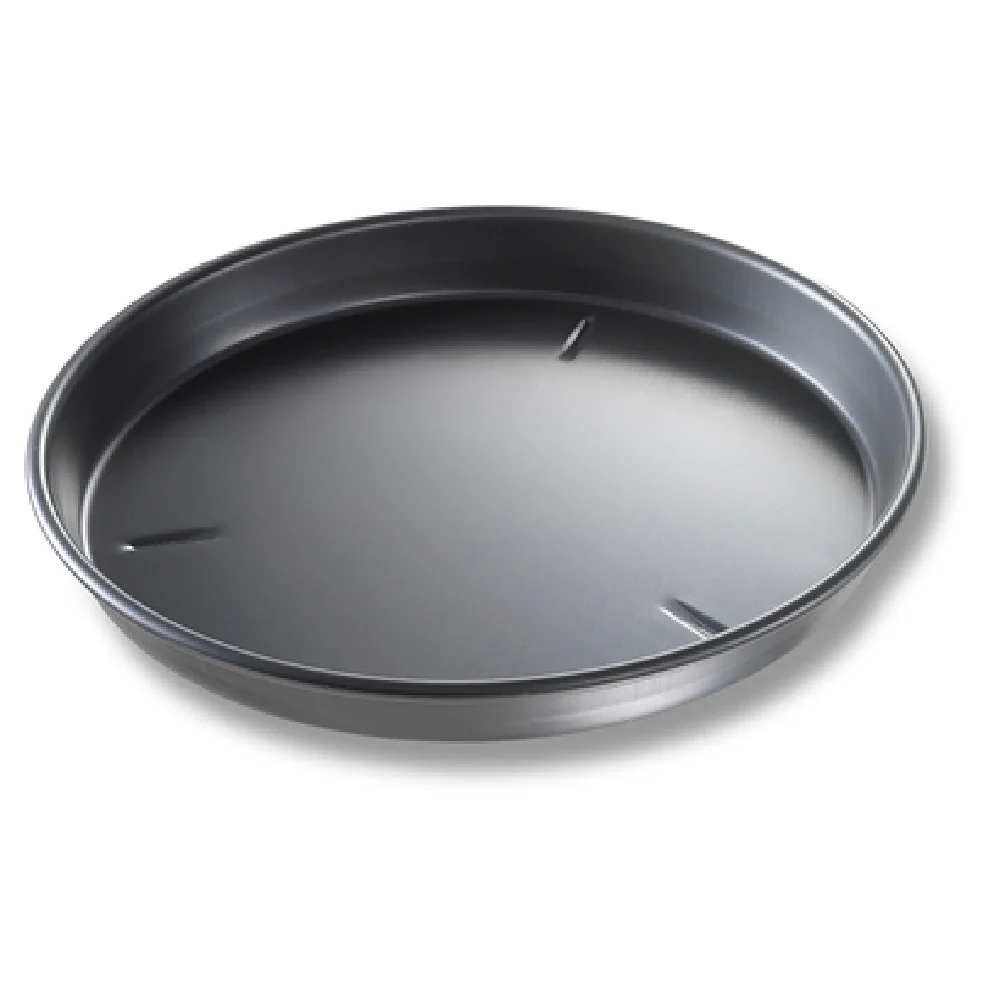 Chicago Metallic 91135 13 Inch BĀKALON Deep Dish Pizza Pan Pre-Seasoned Aluminum Chicago Metallic 91135 13 Inch BĀKALON Deep Dish Pizza Pan Pre-Seasoned Aluminum