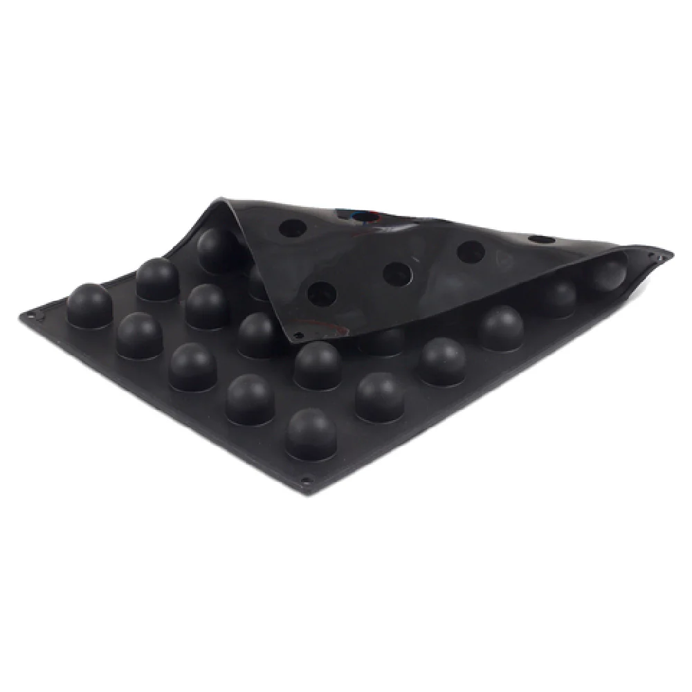 JB Prince M621 U 16 Inch Pavoni Pavoflex Mold Large Sfera Silicone Black
