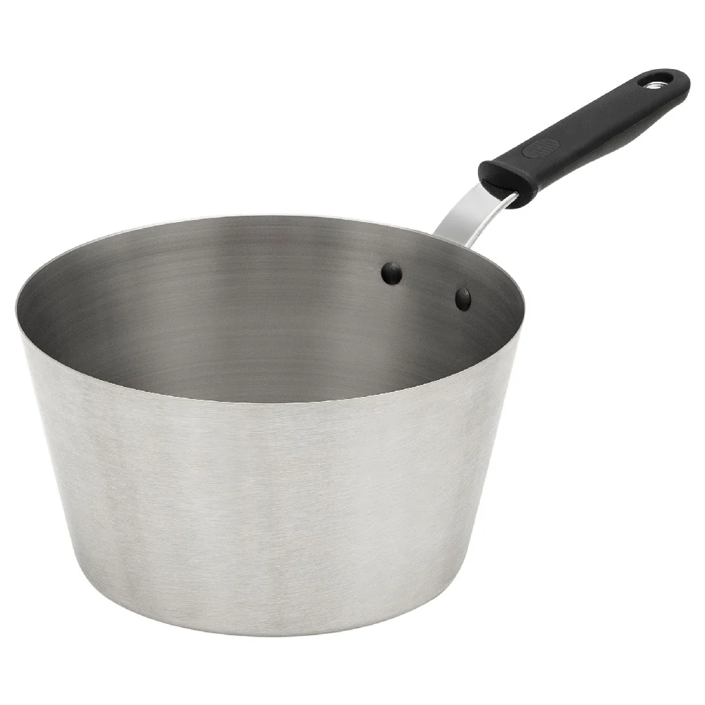 Vollrath 782145 4.5 Quart Tapered Sauce Pan Stainless Steel Silicone Handle Made in USA
