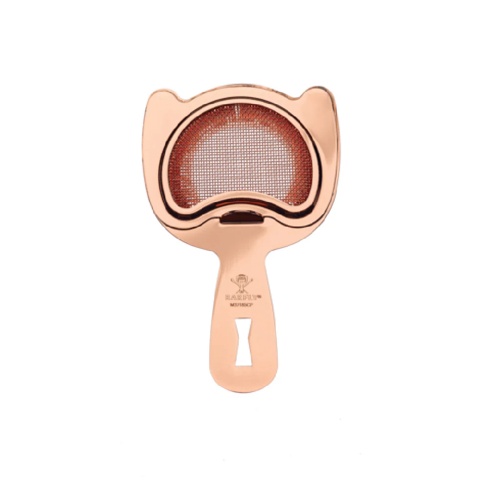 Mercer Culinary M37185CP 6 Inch Bar Strainer with Fine Mesh Filter and Copper Finish Mercer Culinary M37185CP 6 Inch Bar Strainer with Fine Mesh Filter and Copper Finish