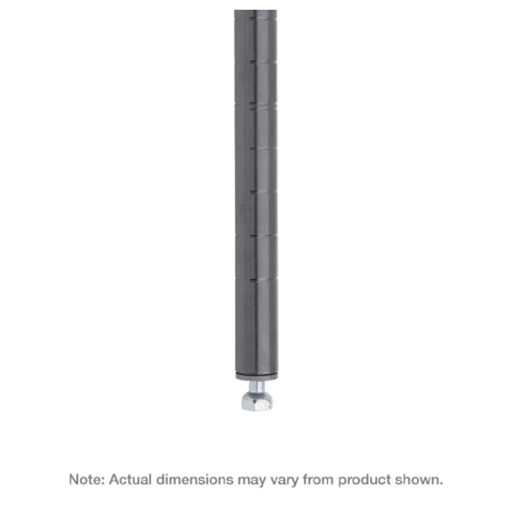 Metro 63P-DSG 62-9/16 Inch Post Stationary Smoked Glass Finish Steel