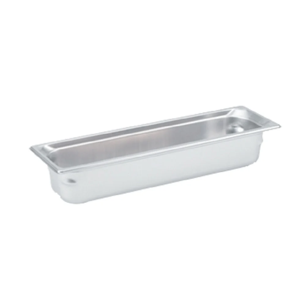 Vollrath 90512 12.75 Inch Super Pan 3 2/4 GN Food Pan 22 Gauge Stainless Steel with Ramped Sides