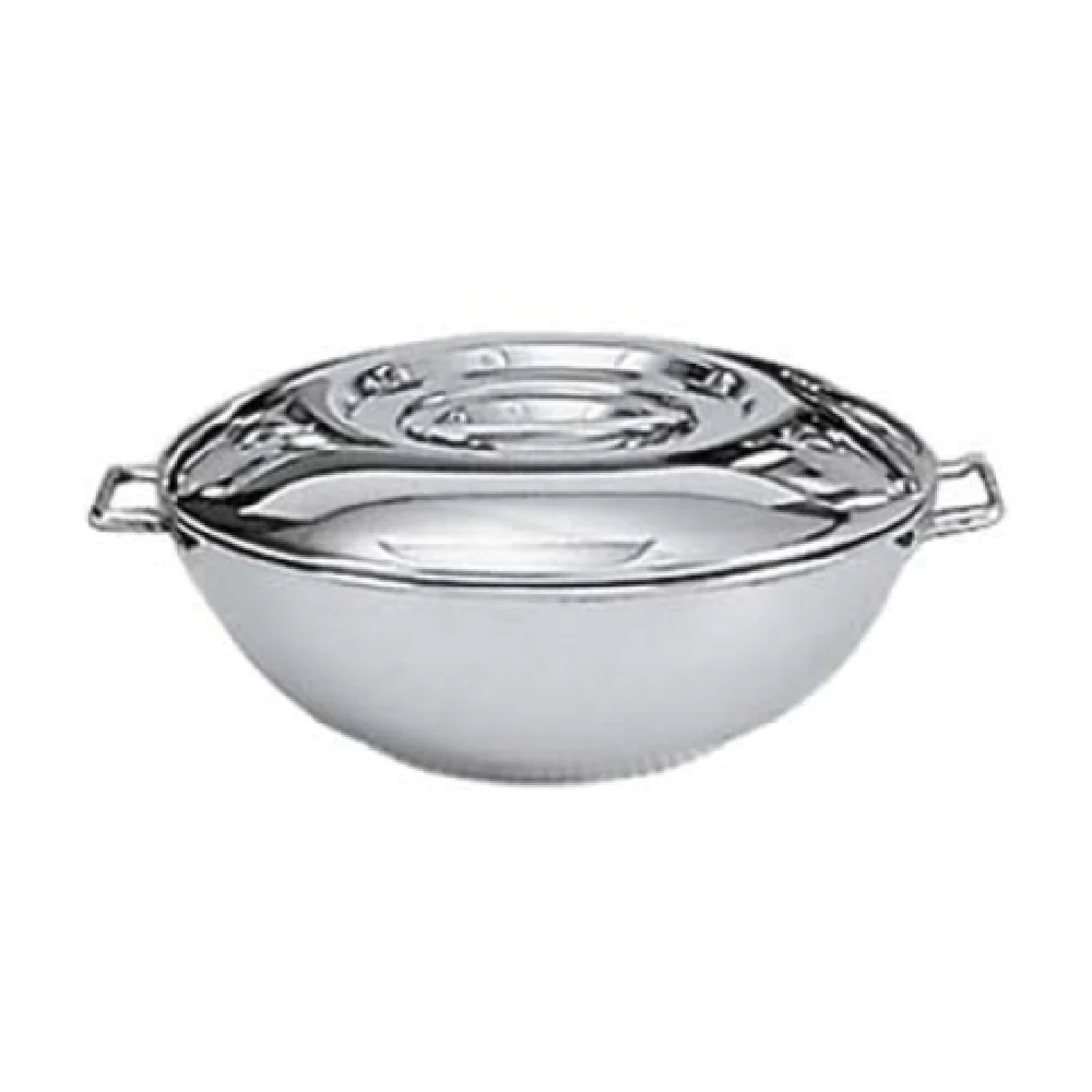 Admiral Craft SCD-1 28 Oz Casserole Dish Stainless Steel Recessed Lid and Side Handles