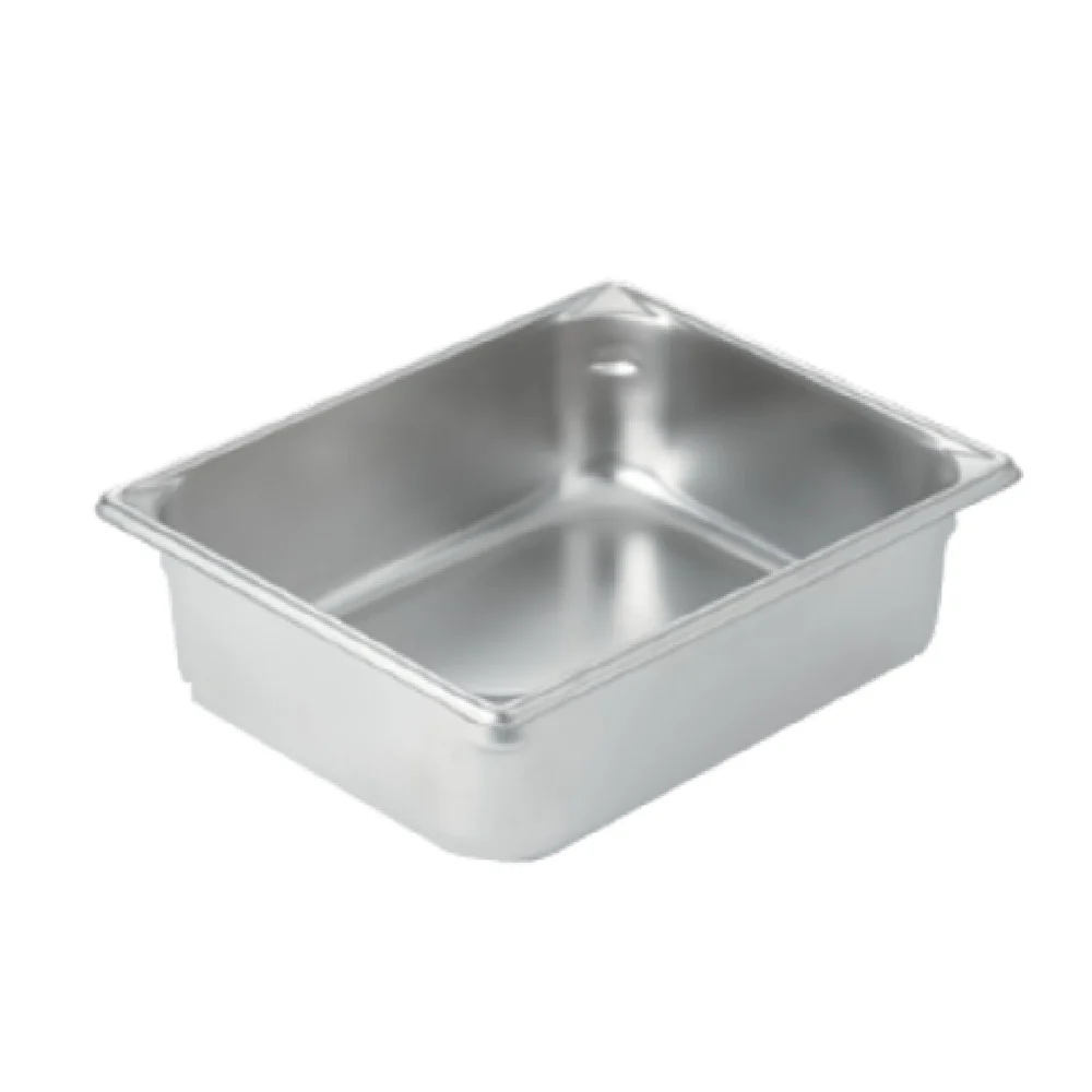 Vollrath 30242 10 Inch 4 Inch Deep Food Pan 6.7 Quarts Stainless Steel with Reinforced Corners