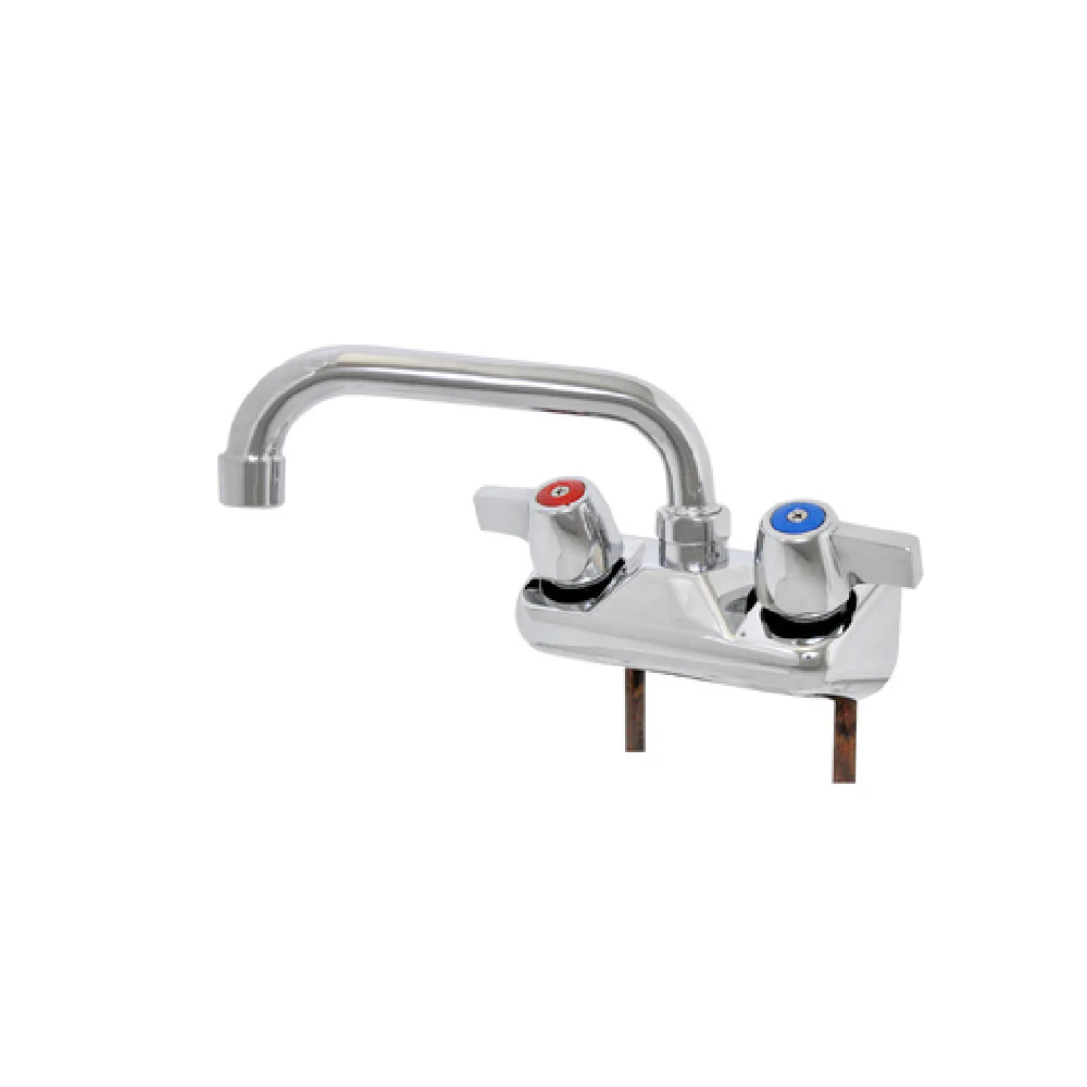 John Boos PBF-W2-6LF-X 6 Inch Splash Mount Faucet Lead Free Chrome Finish John Boos PBF-W2-6LF-X 6 Inch Splash Mount Faucet Lead Free Chrome Finish
