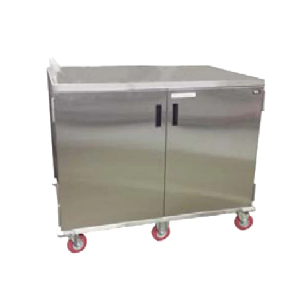 Carter Hoffmann ETDTT20 48 Inch Economy Patient Tray Cart Stainless Steel with Two Doors