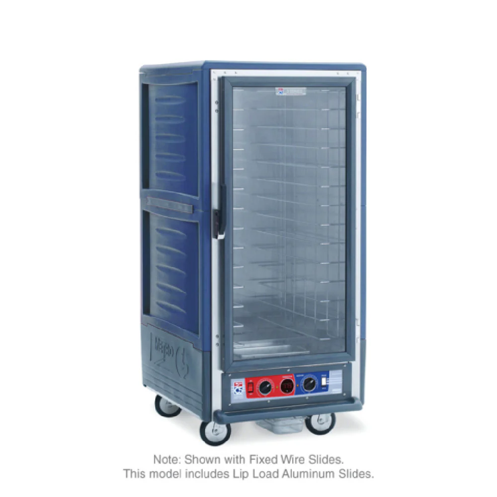 Metro C537-CLFC-L-BU 27 Inch Mobile Heated Holding and Proofing Cabinet with Insulation
