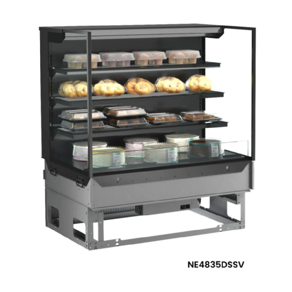 Structural Concepts NE3635DSSV 35-3/4 Inch Self-Service Non-Refrigerated Counter Case with Glass Shelves and LED Lights Structural Concepts NE3635DSSV 35-3/4 Inch Self-Service Non-Refrigerated Counter Case with Glass Shelves and LED Lights