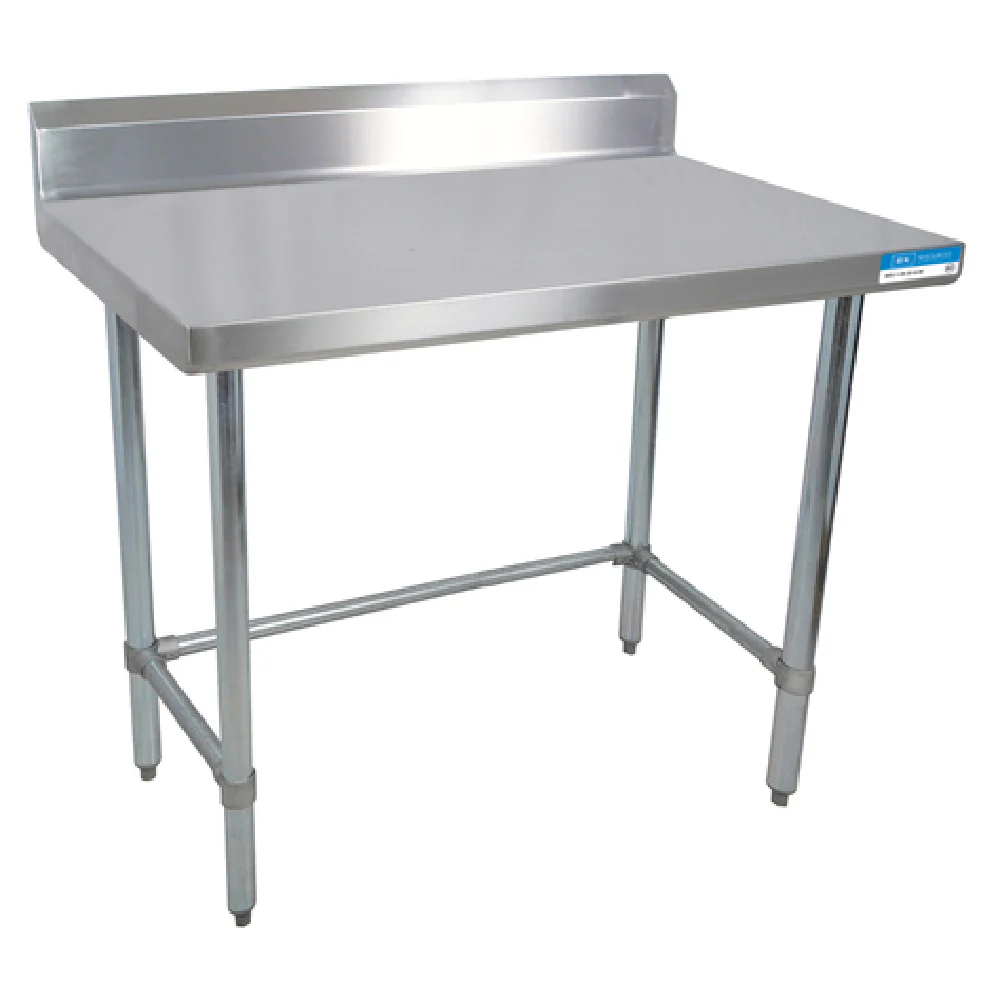 BK Resources CTTR5OB-3630 36 Inch Stainless Steel Work Table with Backsplash