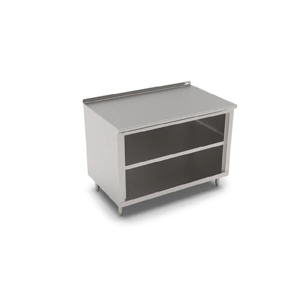 John Boos 4CO4R1.5-3084-1S 84 Inch Work Table Cabinet Base Open Front Stainless Steel John Boos 4CO4R1.5-3084-1S 84 Inch Work Table Cabinet Base Open Front Stainless Steel