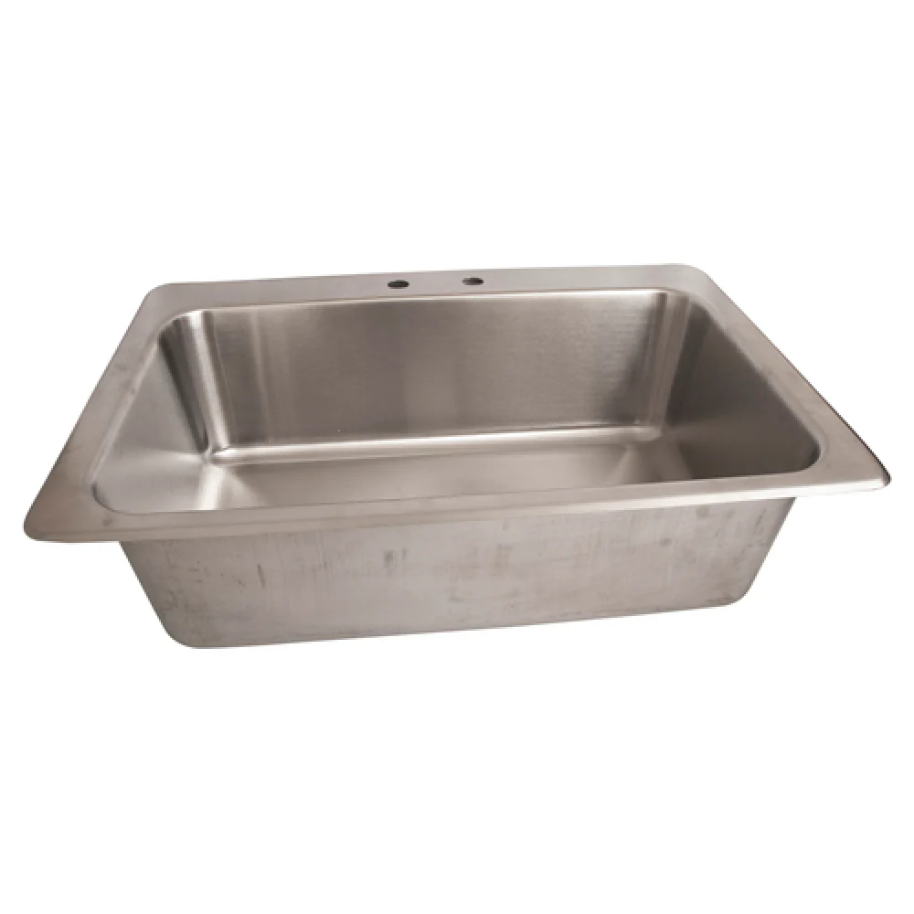 BK Resources DDI-28161028-P-G 31 Inch Drop-In Sink One Compartment Stainless Steel with Faucet BK Resources DDI-28161028-P-G 31 Inch Drop-In Sink One Compartment Stainless Steel with Faucet