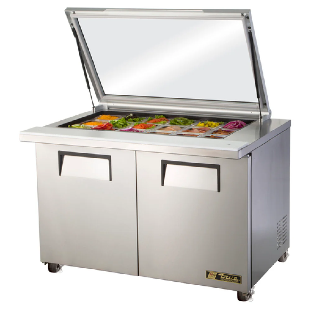 True Refrigeration TSSU-48-18M-B-FGLID-HC 48 Inch Mega Top Sandwich Salad Unit