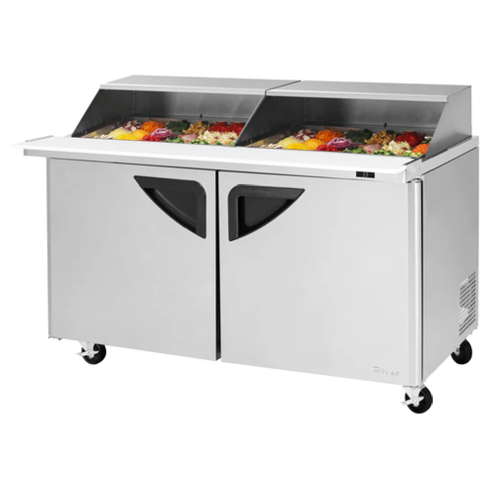 Turbo Air TST-60SD-24-N-SL 60 Inch Super Deluxe Refrigerator 19 Cu Ft with Slide Back Lid