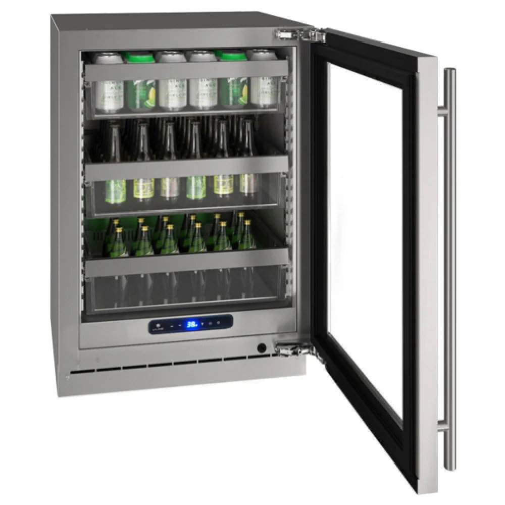 U-Line Corporation UHRE524-SG01A 24 Inch Undercounter Refrigerator 5.2 cu ft