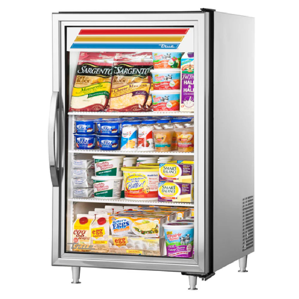 True Refrigeration GDM-07-S-HC~TSL01 24 Inch Refrigerated Merchandiser Countertop Stainless Steel with LED Lighting