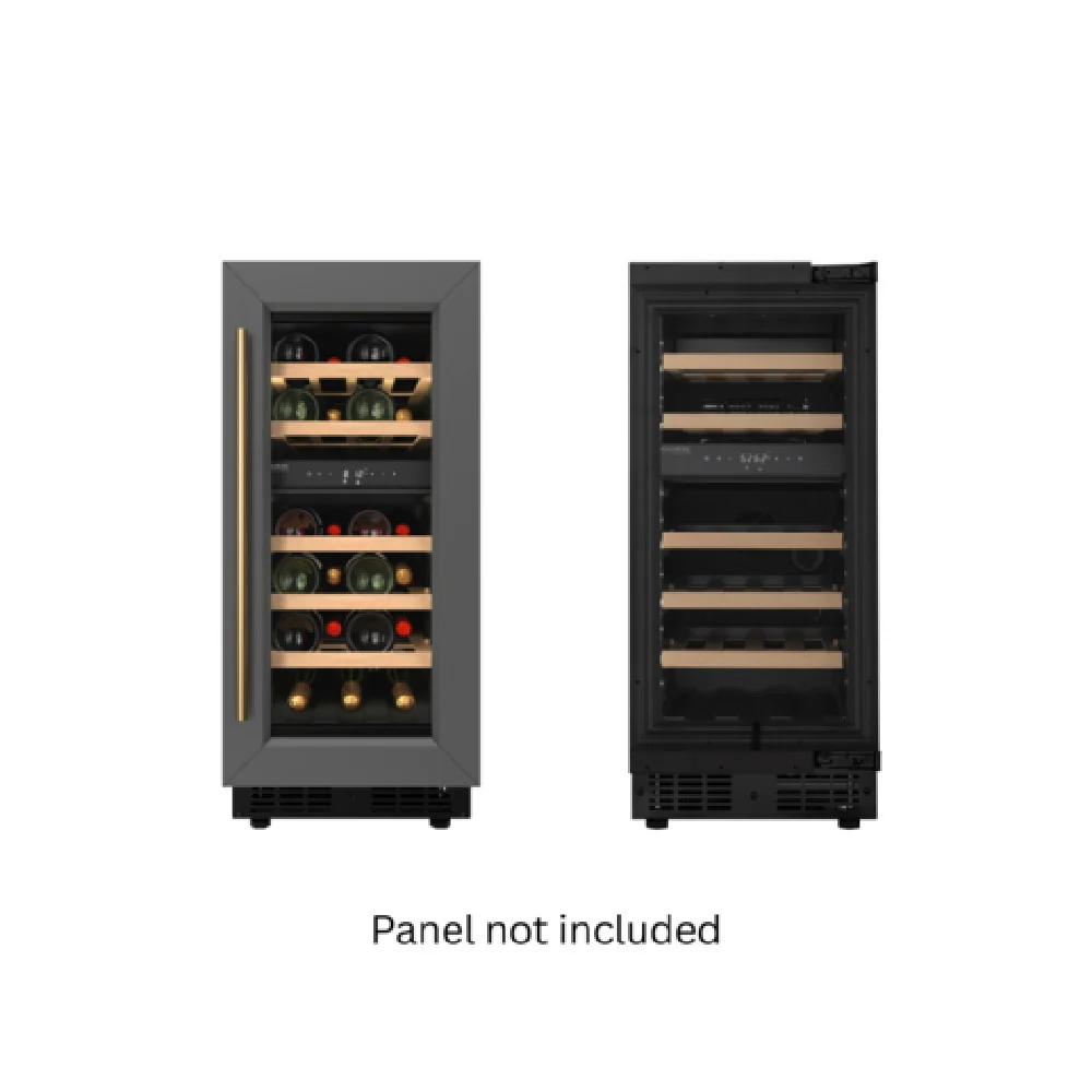 Koolmore KM-CW28DZ-WPR 14 Inch Dual Zone Wine Cooler Refrigeration Black Stainless Steel Koolmore KM-CW28DZ-WPR 14 Inch Dual Zone Wine Cooler Refrigeration Black Stainless Steel