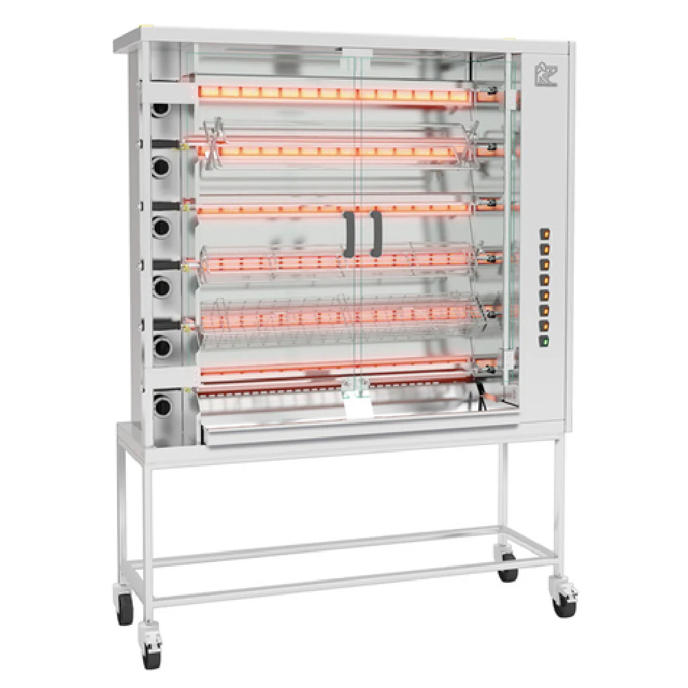 Rotisol FF1425-6G-SS_LP 56 Inch Gas Rotisserie Oven Stainless Steel with 91,000 BTU Rotisol FF1425-6G-SS_LP 56 Inch Gas Rotisserie Oven Stainless Steel with 91,000 BTU
