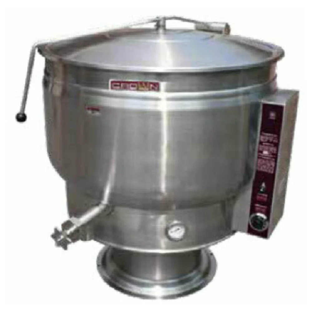 Crown Steam EP-60F_240/60/3 34 Inch Electric Stationary Kettle with Thermostatic Control Crown Steam EP-60F_240/60/3 34 Inch Electric Stationary Kettle with Thermostatic Control