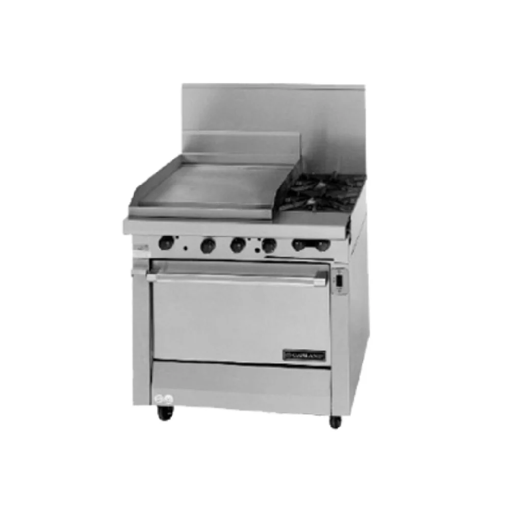 Garland M47-23T_LP 34 Inch Gas Range with 2 Burners 24000 BTU and 23 Inch Griddle Garland M47-23T_LP 34 Inch Gas Range with 2 Burners 24000 BTU and 23 Inch Griddle