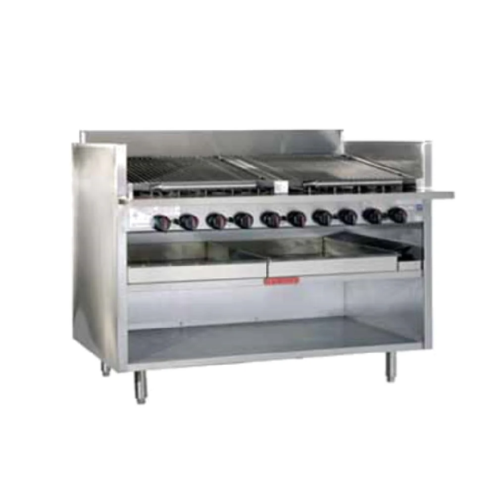 Magikitch'n SE14S-5FD_208/60/1 36 Inch Gas Charbroiler Floor Model with Radiants