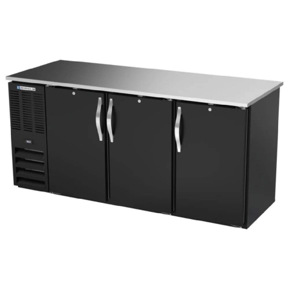 Beverage Air BBN72HC-F-PT-B Refrigerated Open Food Rated Back Bar Pass-Thru Storage Cabinet