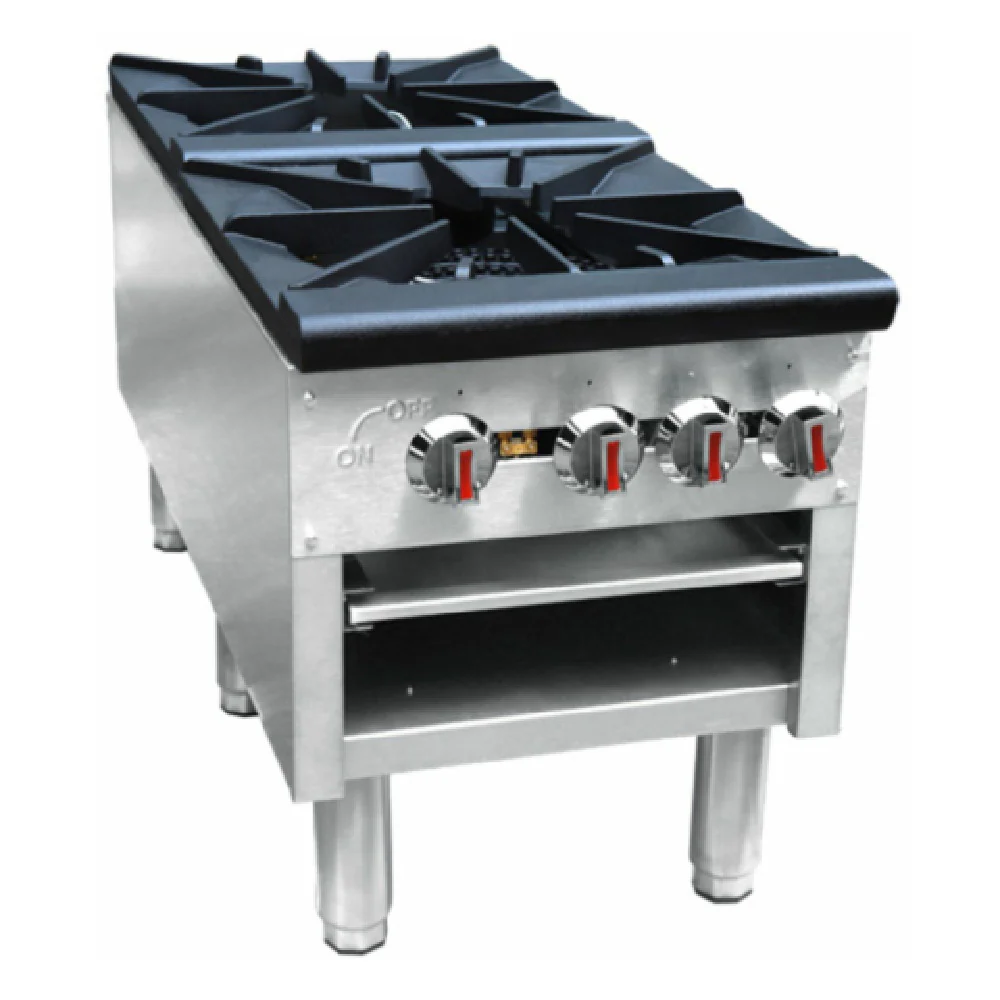Hubert 27745 Kratos® Double Stockpot Gas Range 160000 BUT Output Natural Gas Hubert 27745 Kratos® Double Stockpot Gas Range 160000 BUT Output Natural Gas