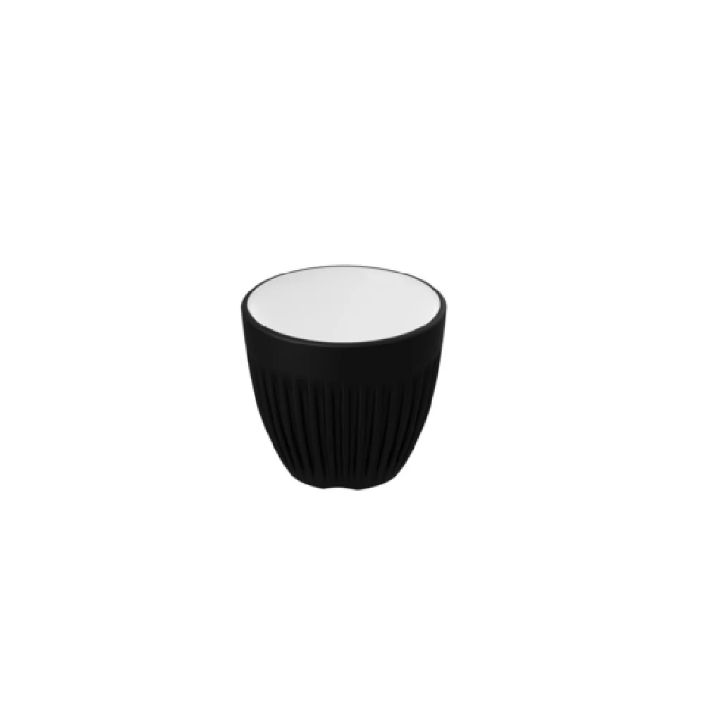 BauscherHepp TB5016 3.2 oz Melamine Chip and Stain Resistant Espresso Cup Black
