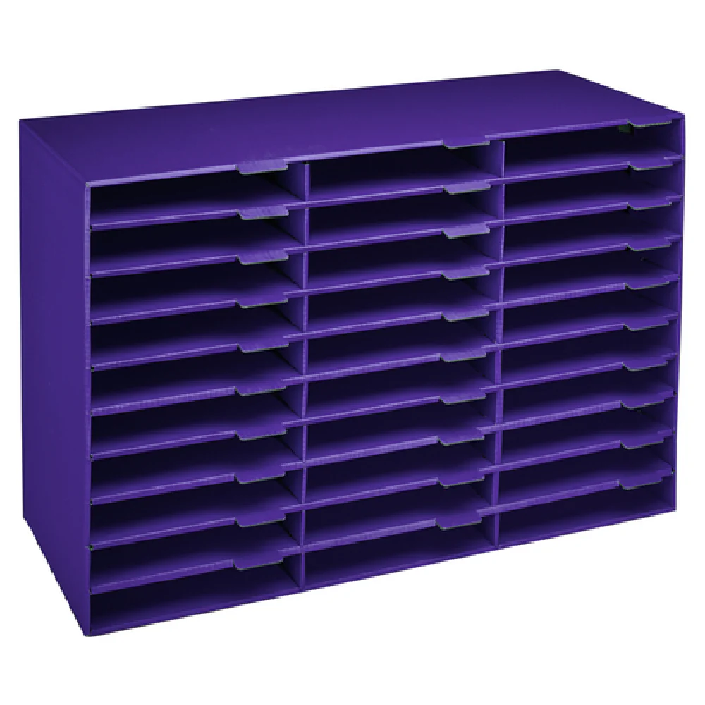 Alpine Industries ADI501-30-PUR 32 Inch Literature File Organizer Cardboard Purple Alpine Industries ADI501-30-PUR 32 Inch Literature File Organizer Cardboard Purple