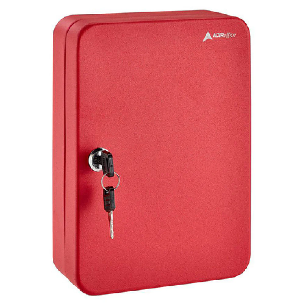 Alpine Industries ADI681-30-RED 6.4 Inch Key Cabinet Steel Red Finish with Key Lock
