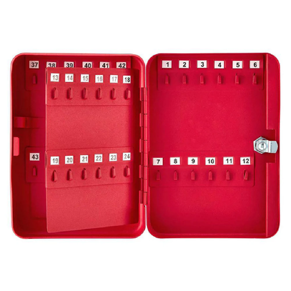 Alpine Industries ADI681-30-RED 6.4 Inch Key Cabinet Steel Red Finish with Key Lock Alpine Industries ADI681-30-RED 6.4 Inch Key Cabinet Steel Red Finish with Key Lock
