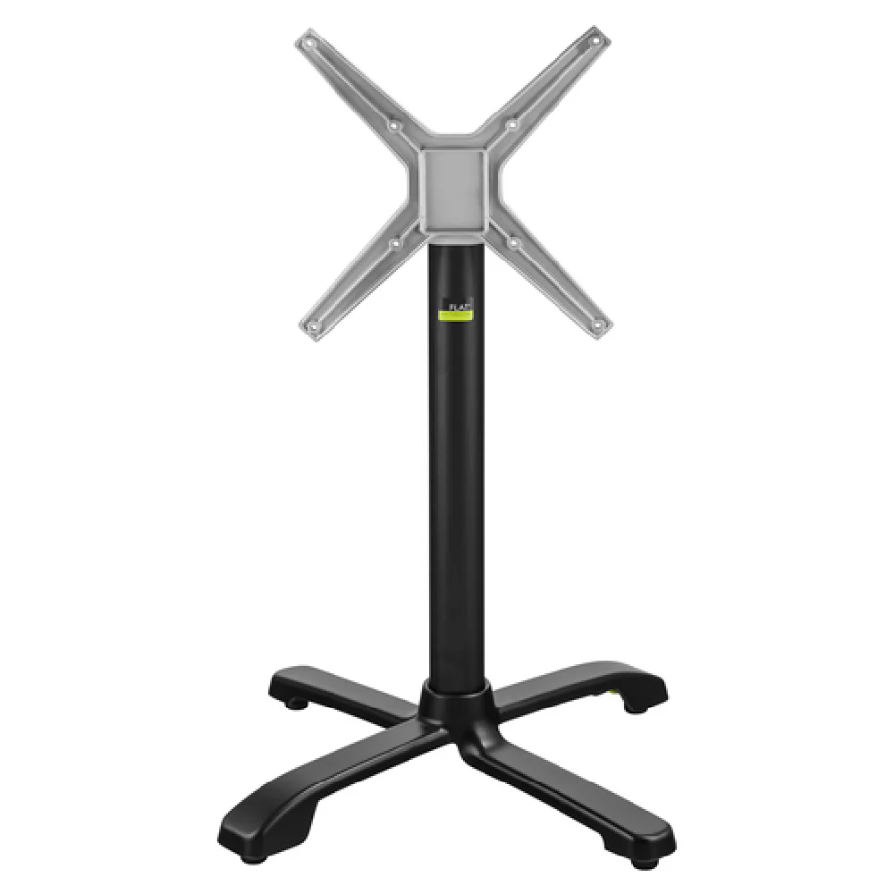 FLAT Tech CT4331 26 Inch Dining Height Cross Base Table Base Aluminum with Stabilization