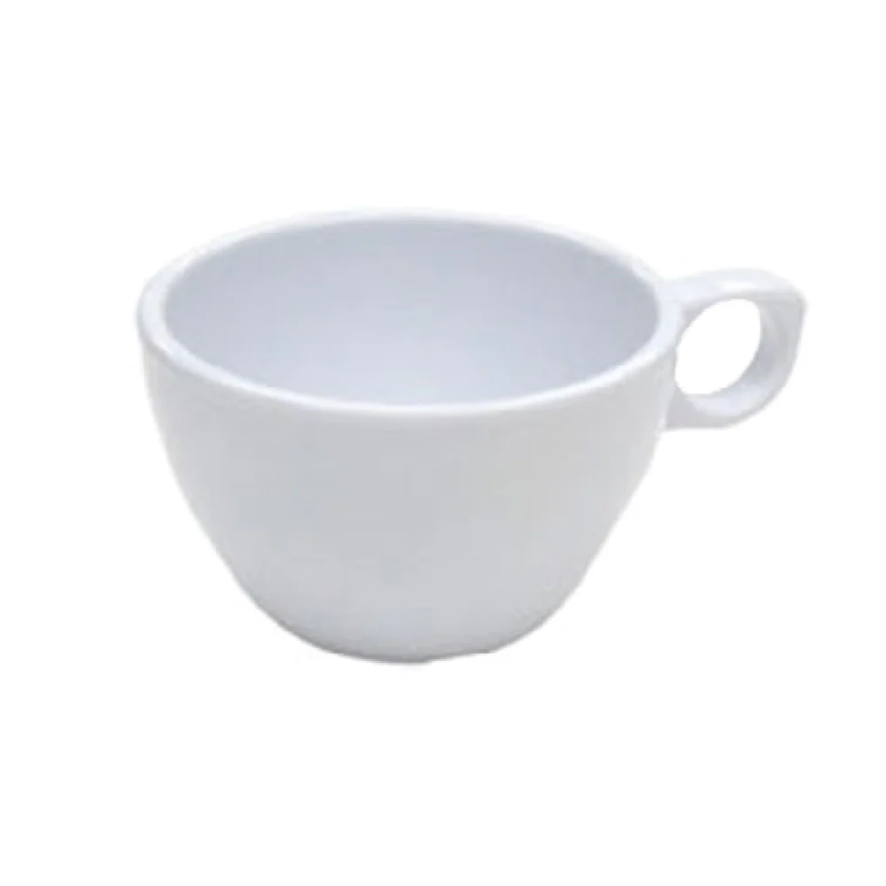Admiral Craft MEL-CO75W 7-1/2 Oz Ovide Cup Dishwasher Safe Melamine White