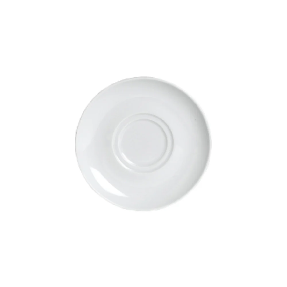 Steelite 6900E530 6-1/4 Inch Diameter Round Saucer Porcelain Double Well Steelite 6900E530 6-1/4 Inch Diameter Round Saucer Porcelain Double Well