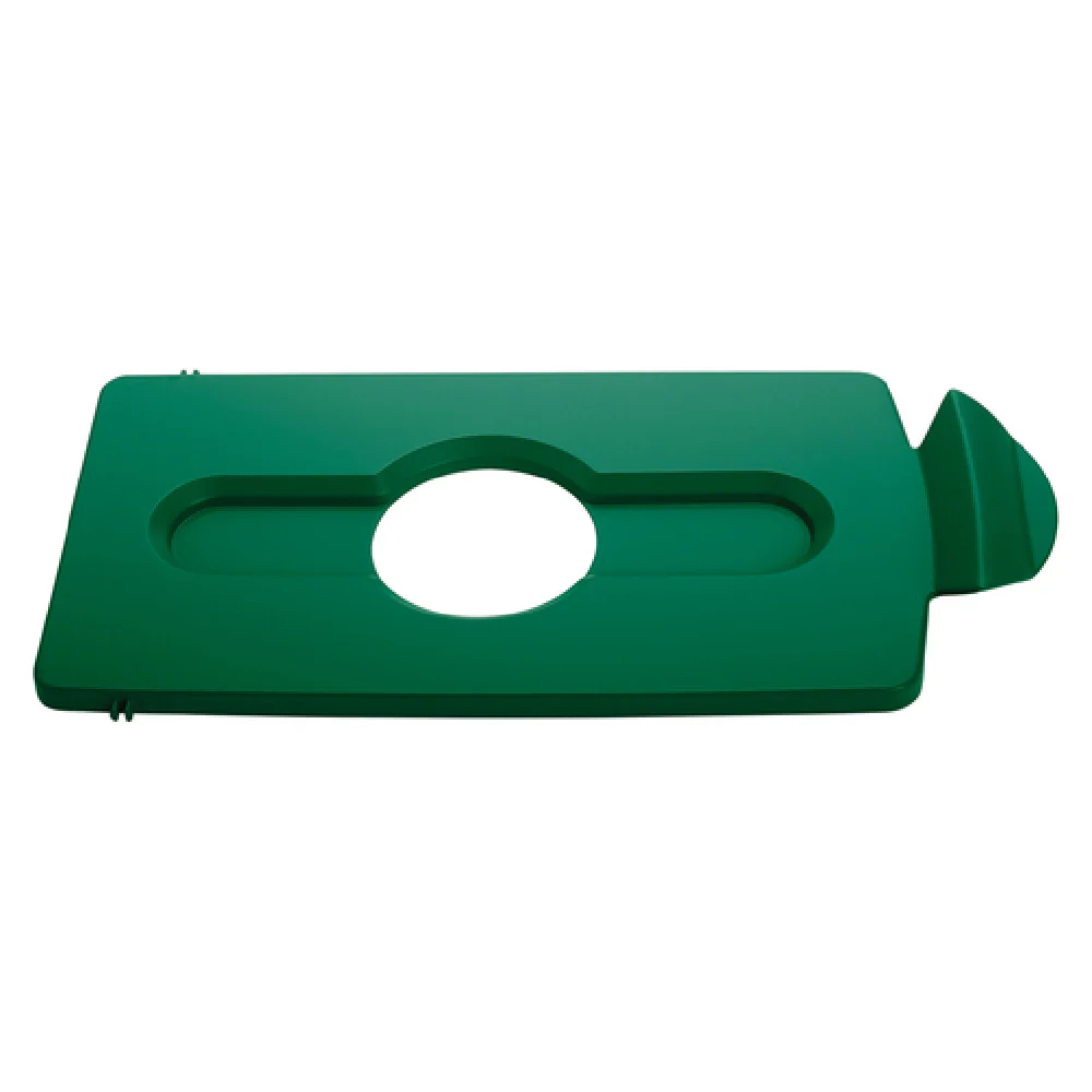 Rubbermaid Commercial Products 2007885 8 Inch Wide Green Recycling Lid Insert