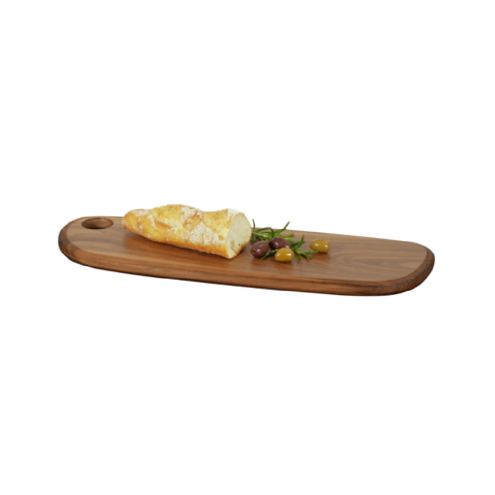 Cal Mil 23175-186-78 18 Inch Walnut Serving Board for Food Presentation