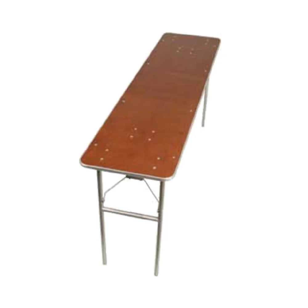 Forbes Industries HO2472 72 Inch Rectangular Folding Table Plywood and Aluminum