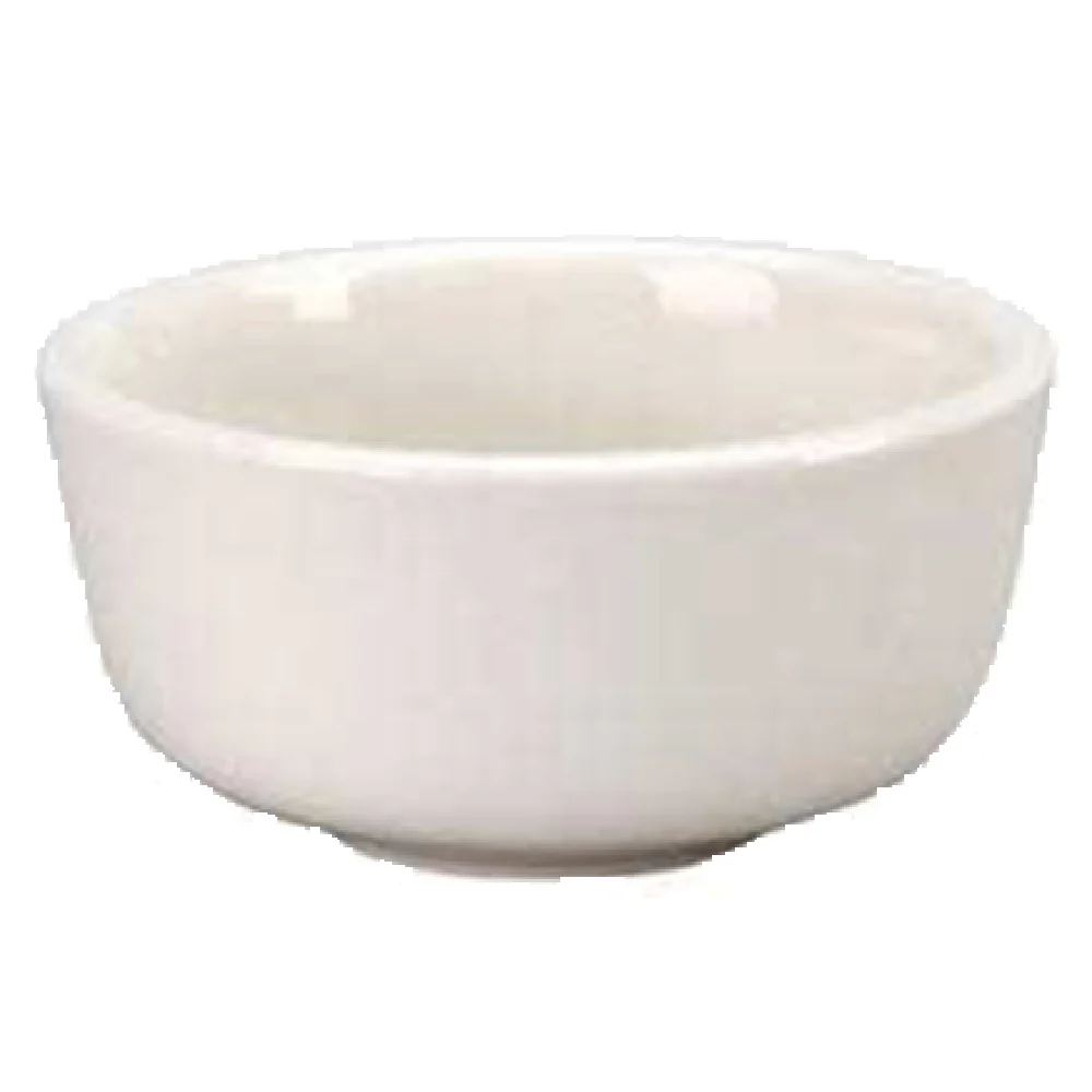 Vertex China VRE-95 8 Oz Jung Bowl White Round Rolled Edge Polished Foot 3 Dozen